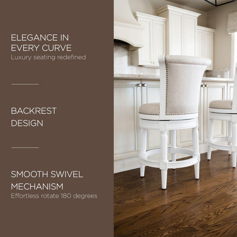 Maven Lane Maven Lane Pullman Stool with Fabric Upholstery