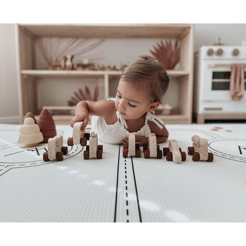 LITTLE Bot Ofie Mat x World of Eric Carle Activity Play Center - Caterpillar Life + Country Road Nordic