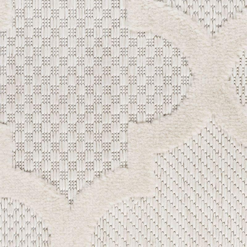 Nourison Easy Care 7' x 10' Ivory/White Indoor/Outdoor Rug