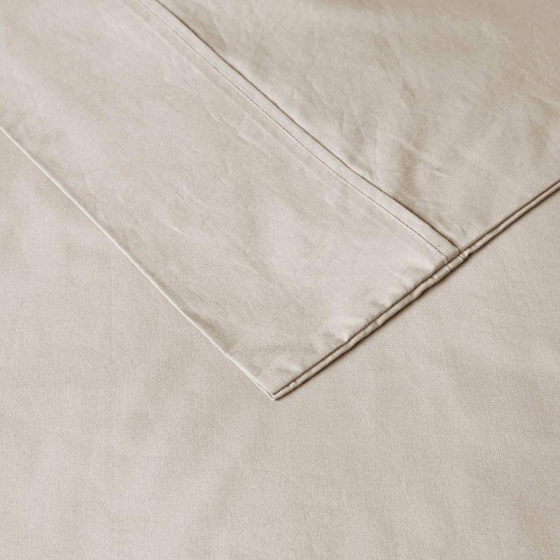 Peached Percale 200 Thread Count Relaxed Cotton Percale Sheet Set