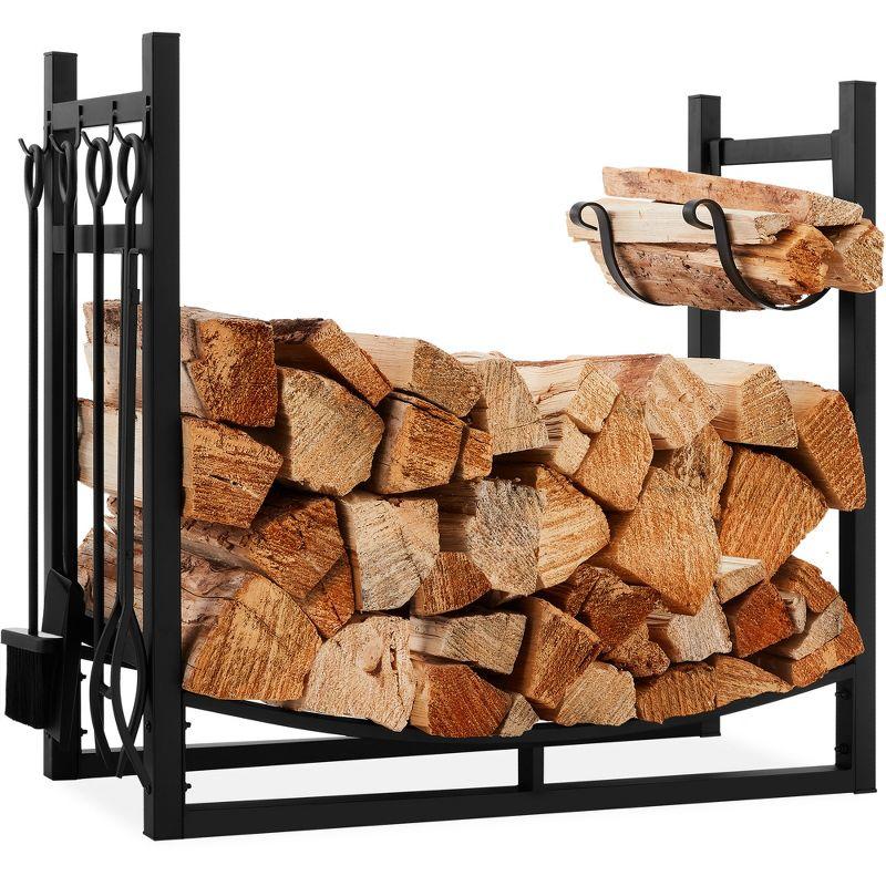 Abhilash 33.5'' W Metal Log Rack