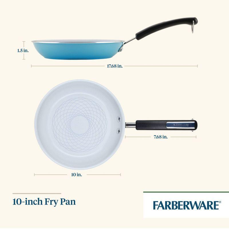 Aqua 10" Aluminum Nonstick Ceramic Frying Pan