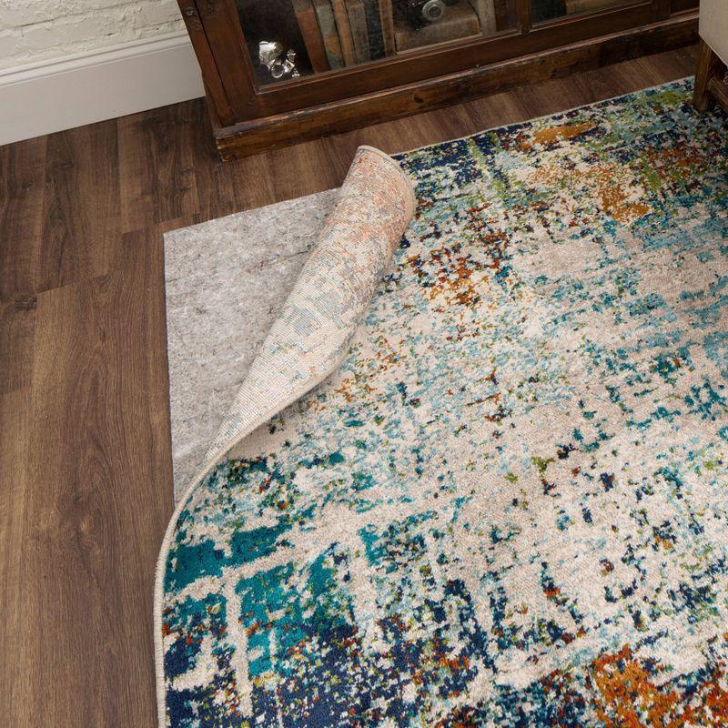 Mohawk 3'x5' All Purpose Rug Pad Gray: Stain-Resistant, Recycled Synthetic Fibers, Rectangle, Carpet Protection
