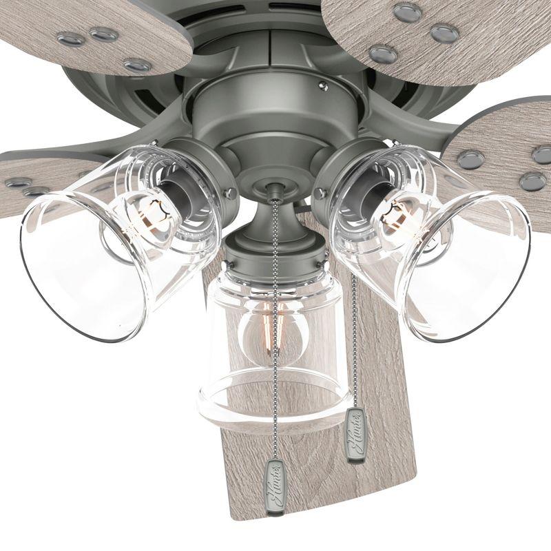 52" Shady Grove Ceiling Fan with Light Kit and Pull Chain (Includes LED Light Bulb) - Hunter Fan