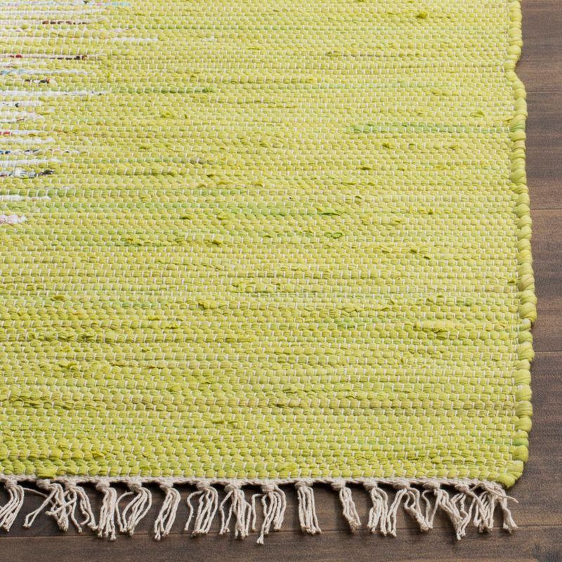 Bettina Coastal Green Cotton Flat Woven Area Rug - 8x10