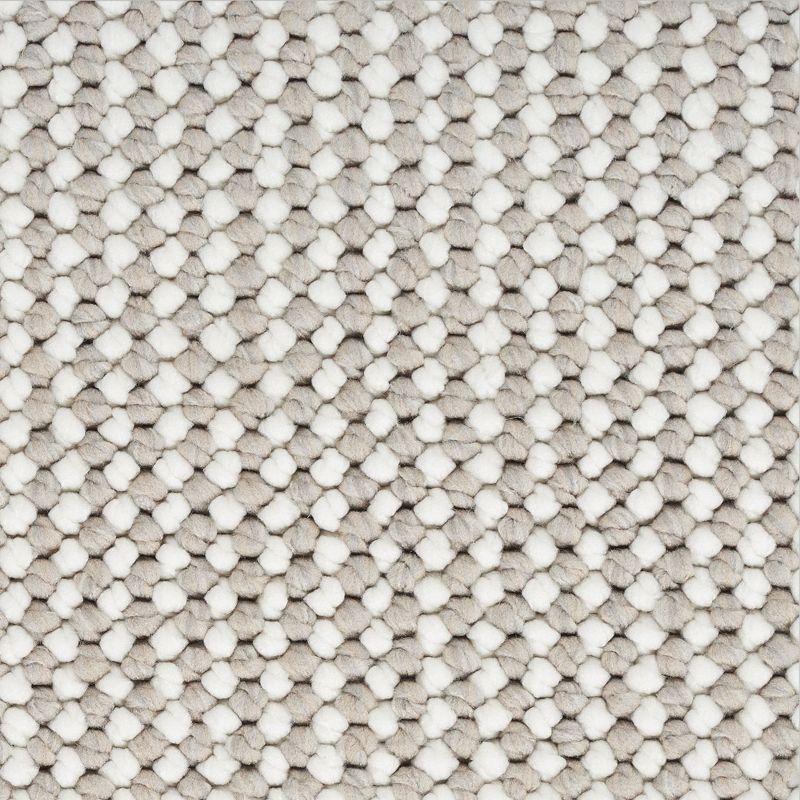 Nourison Textured Home Modern Indoor Rug Ivory Mocha 5'3" x 7'