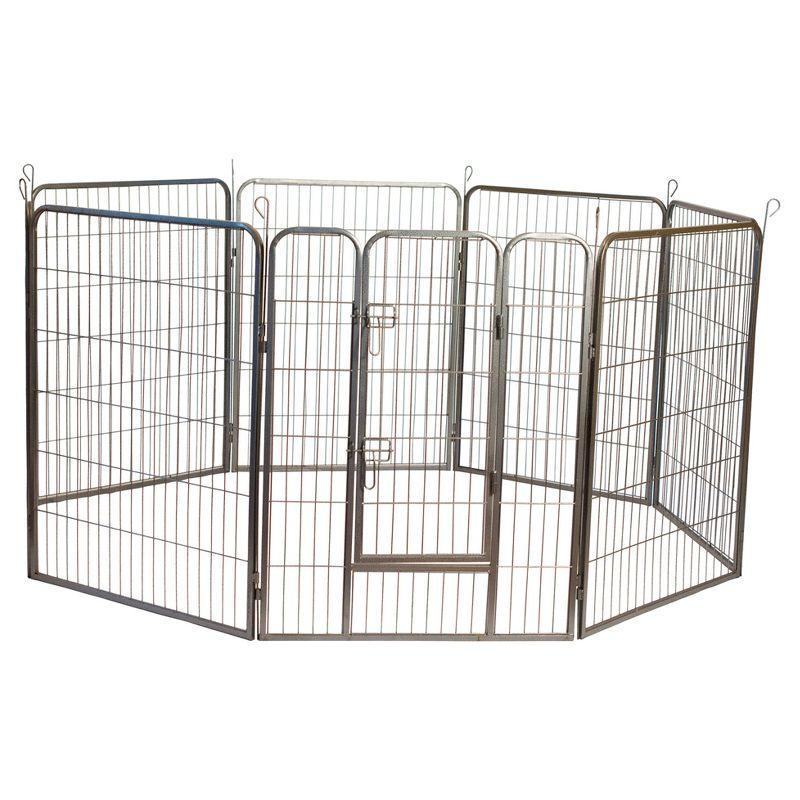 Iconic Pet Heavy Duty Metal Tube Pen Pet Dog Exercise and Training Playpen - 40"