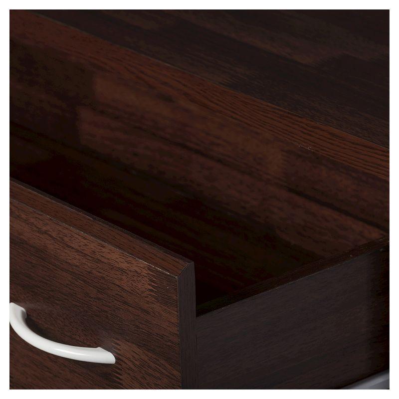 Mayson Modern and Contemporary Wood 4 Drawer Storage Chest Oak Brown Finish - Baxton Studio