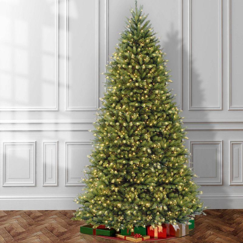 12ft National Christmas Tree Company Pre-Lit Dunhill Fir Full Artificial Christmas Tree with 1200 Dual Color LED Lights & Powerconnect