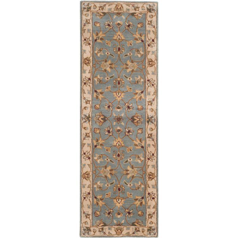 Royalty ROY343 Hand Tufted Runner Rug - Blue/Beige - 2'3"x7' - Safavieh.