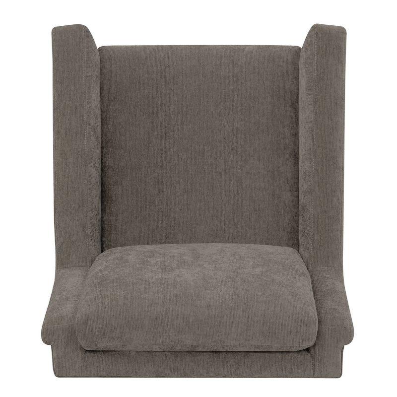 Lincoln Accent Chair Cocha Mocha - Picket House Furnishings: Gold Legs, Mid-Century, Foam Filled Comfort