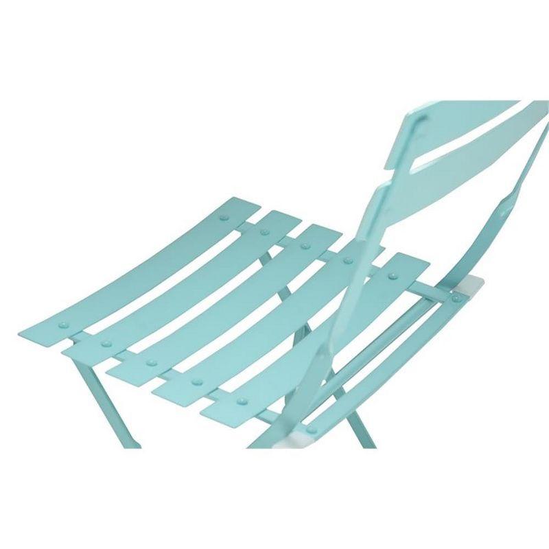 Carolina Living Bistro 30" Round Table Outdoor Set - Set of 3 - Teal