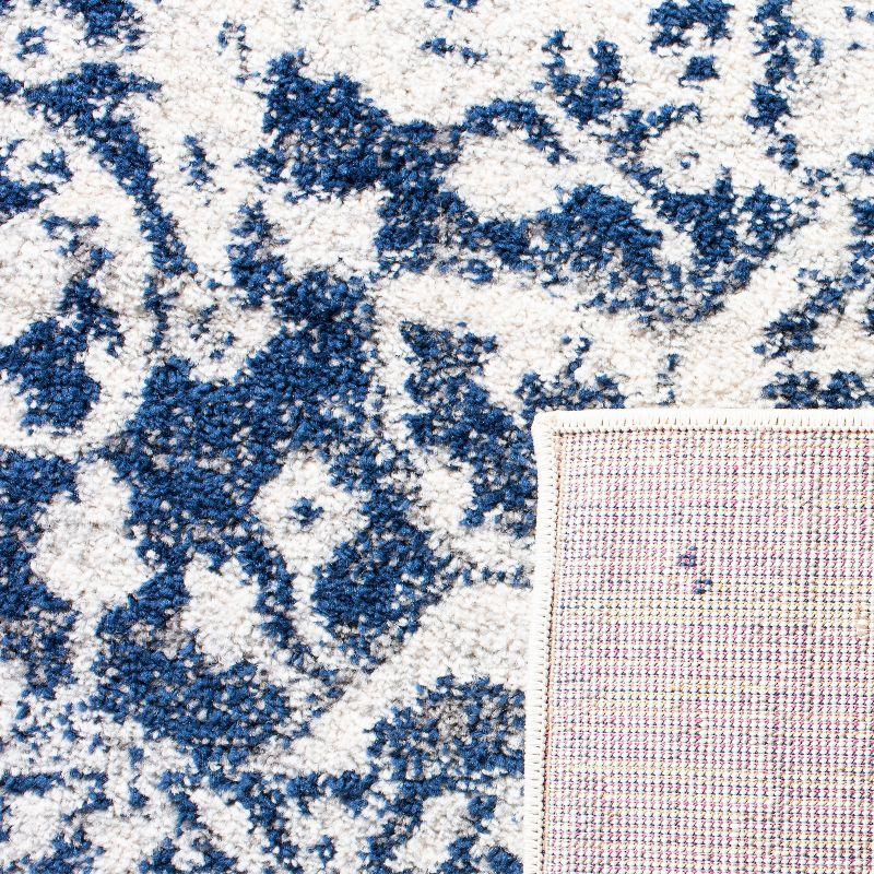 Madison MAD603 Power Loomed Indoor Area Rug - Cream/Navy - 6'7"x9'2" - Safavieh