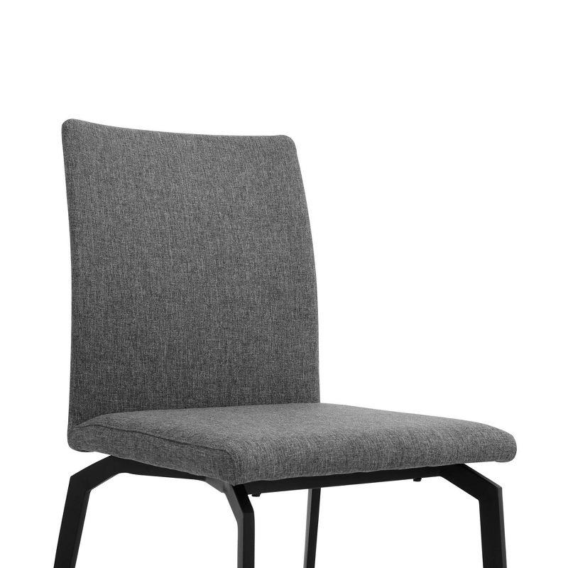 Set of 2 Lyon Fabric and Metal Dining Chairs - Armen Living