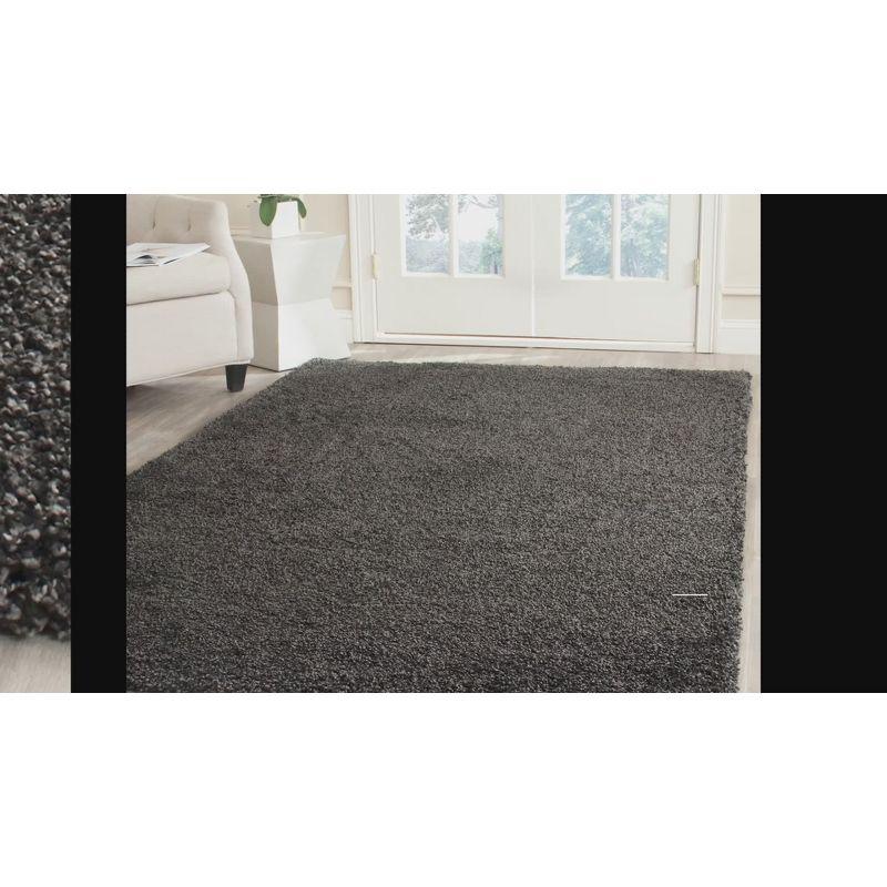 Milan Shag SG180 Power Loomed Indoor Accent Rug - Red - 4'x6' - Safavieh