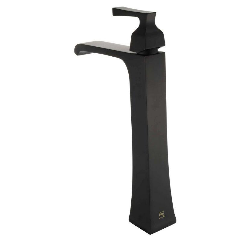 Black Brass Single Handle Vessel Sink Faucet