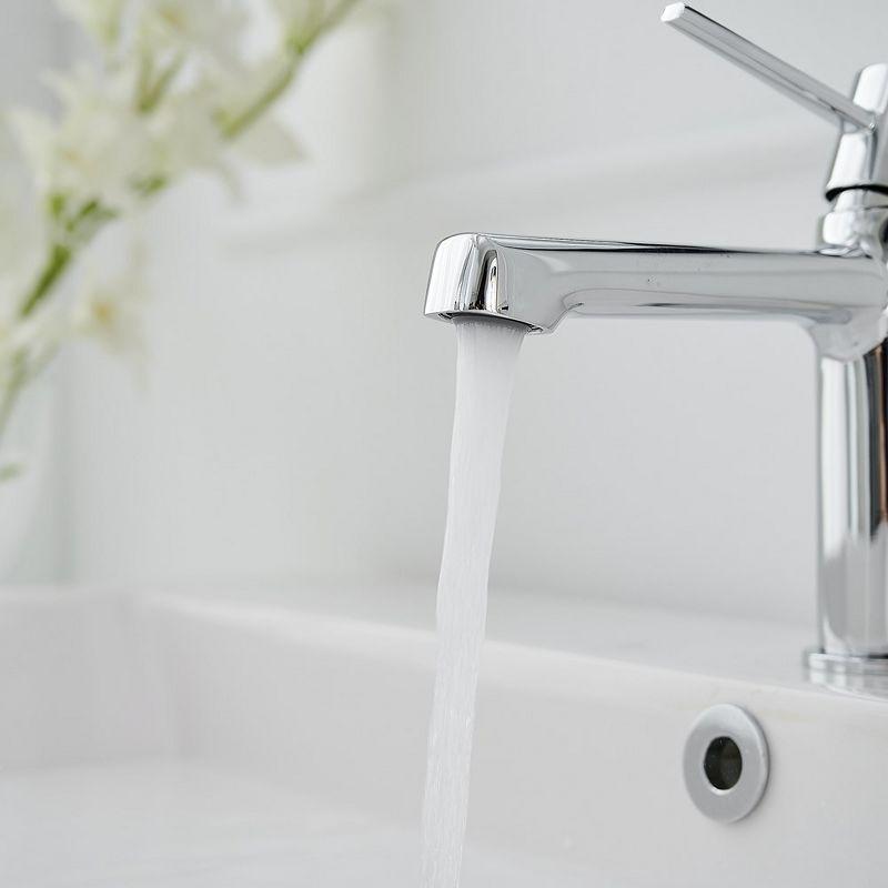 BWE Single Handle Single Hole Modern Bathroom Faucet Bathroom Drip-Free Vanity Sink Faucet