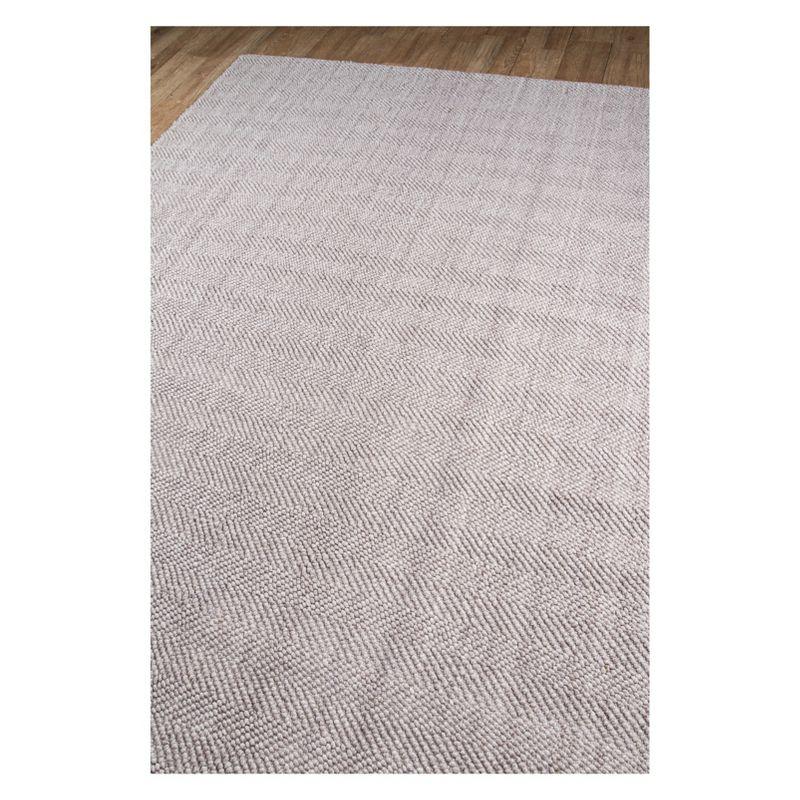 5'x8' Solid Woven Area Rug Brown - Erin Gates By Momeni: Modern Handmade Low Pile Indoor Rectangle Rug