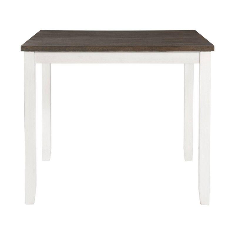 5pc Kona Counter Height Dining Set Brown - Picket House Furnishings: Modern Ladder Back Chairs, Wood Frame