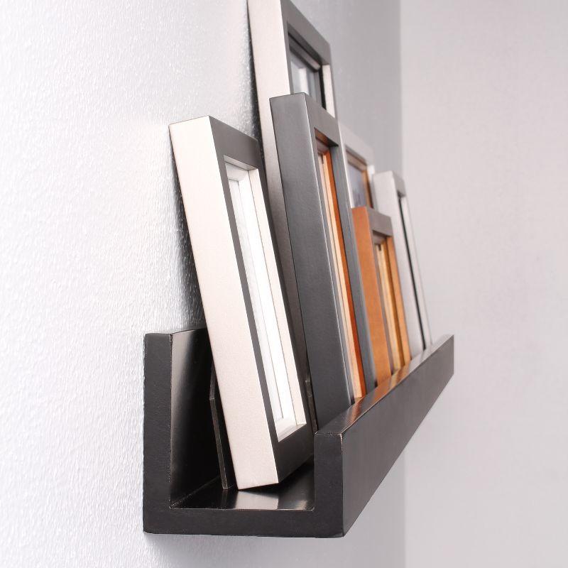 Decorative Wall Shelf Black - Kate & Laurel All Things Decor: Modern Floating Ledge, 42" Long