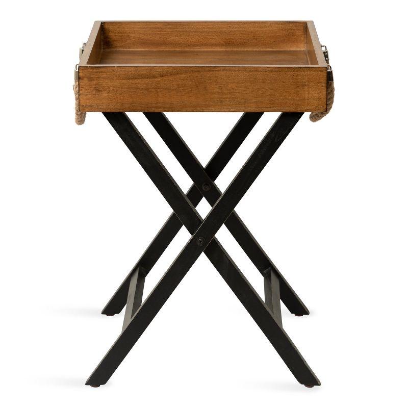 Kate and Laurel Bayville Wooden Tray Table