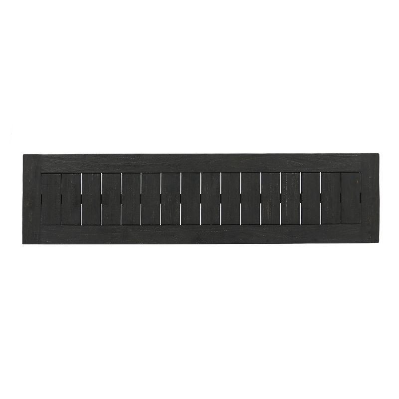 Nestor Acacia Bench - Sandblast Dark Gray - Christopher Knight Home: Weather-Resistant Patio Seating