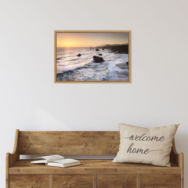 Amanti Art Sonoma Coast Sunset by Alan Majchrowicz Framed Canvas Wall Art