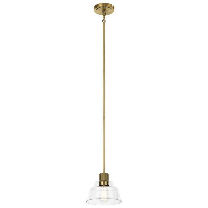 Eastmont™ 1 Light Mini Pendant with Clear Glass Polished Nickel