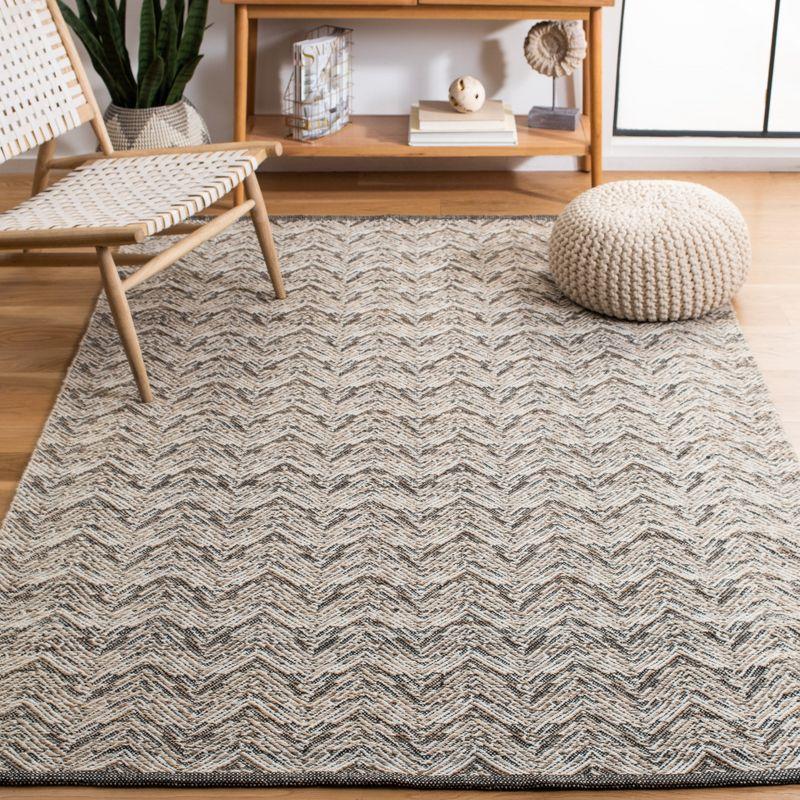 Kilim KLM729 Flat Weave Area Rug - Beige/Black - 8'x10' - Safavieh