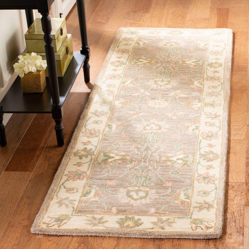 Heritage HG343 Hand Tufted Runner Rug - Brown/Ivory - 2'3"x8' - Safavieh.