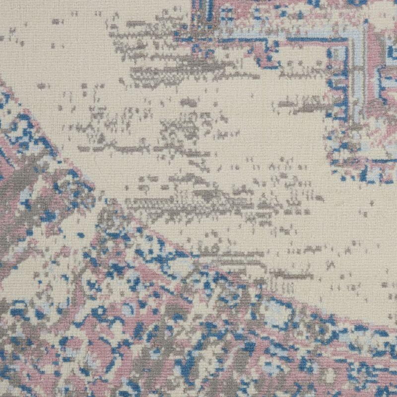 Nourison Grafix GRF14 Ivory/Pink Area Rug 8' x ROUND