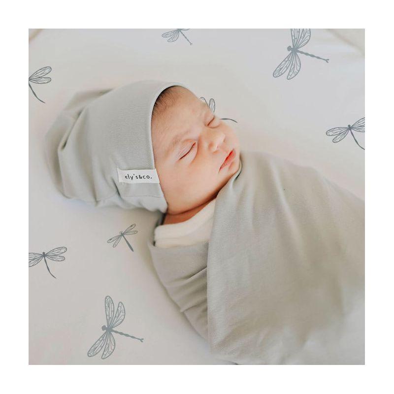 Ely's & Co. Baby Fitted Bassinet Sheet  100% Combed Jersey Cotton   for Baby Boy  2 Pack