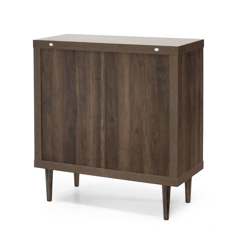 Christopher Knight Home Nystrom Mid-Century Modern 3 Drawer Chest Walnut/White