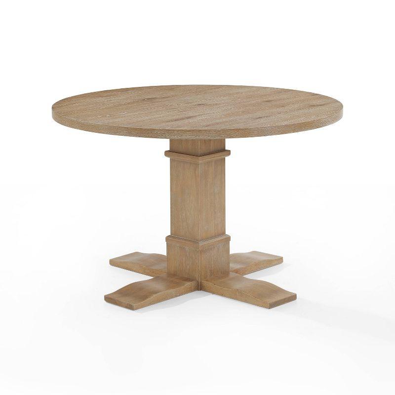 Joanna Round Dining Table Rustic Brown - Crosley