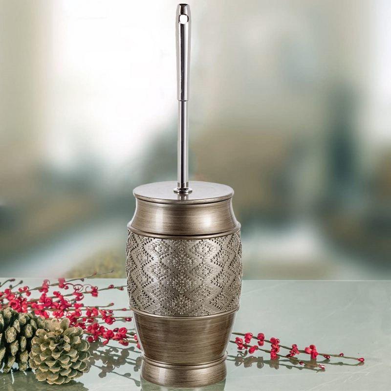 Creative Scents Silver Dublin Toilet Brush With Holder