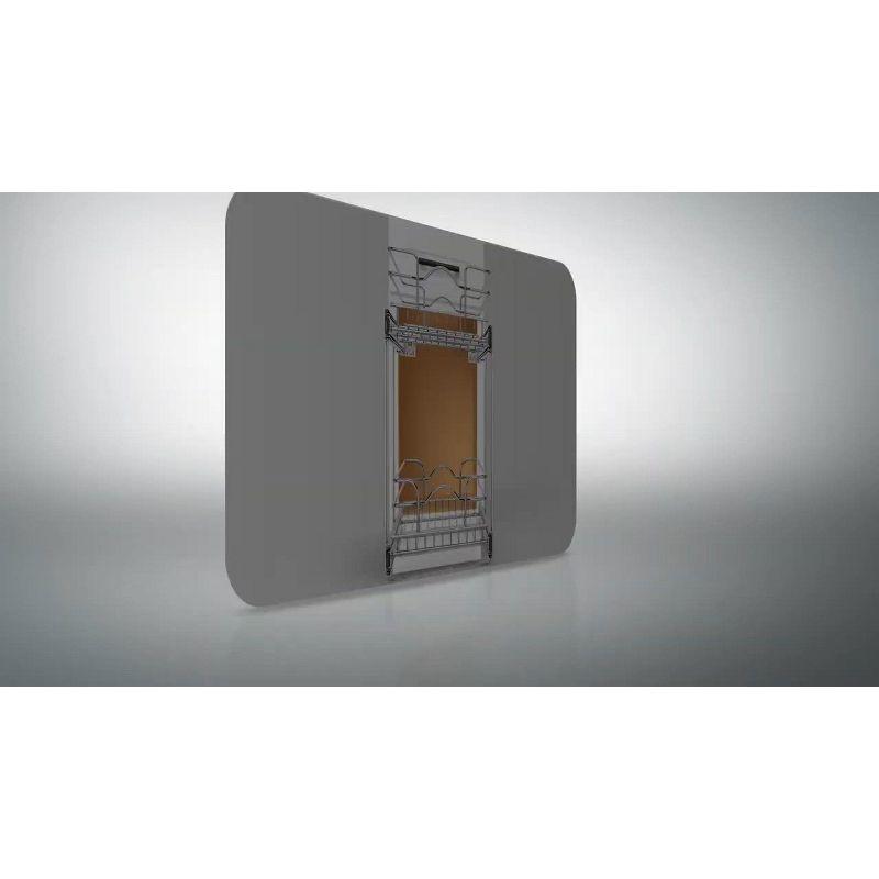 Rev-A-Shelf Pullout Dish Towel Bar Under Kitchen Cabinet 3 Prong, White