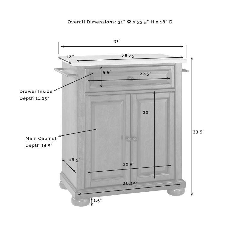 Mahogany and Stainless Steel Top Kitchen Island Cart