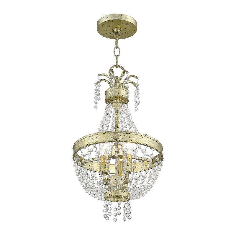 Livex Lighting Valentina 3 - Light Chandelier in  Winter Gold