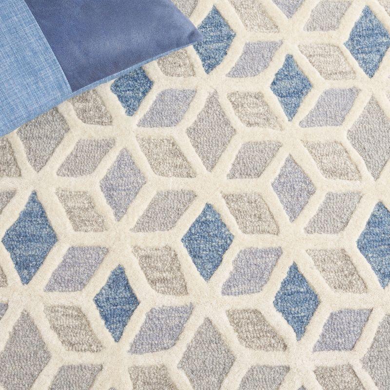 Safavieh Ebony Hand Tufted 80% Wool And 20% Cotton Geometric Rug