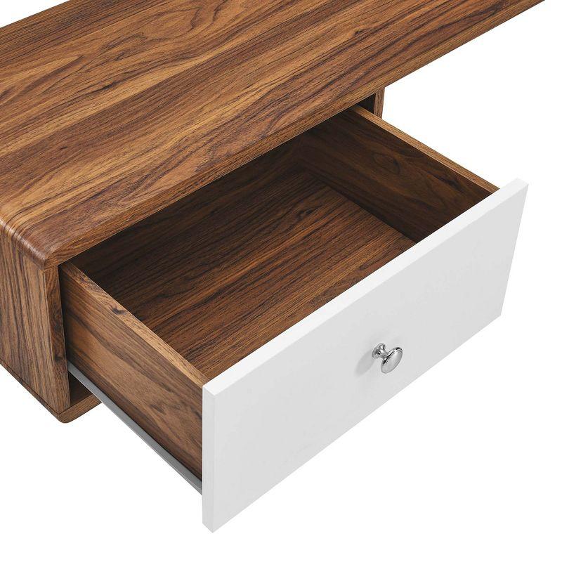 Modway Modway Transmit 55" Wall Mount Corner Wood Office Desk