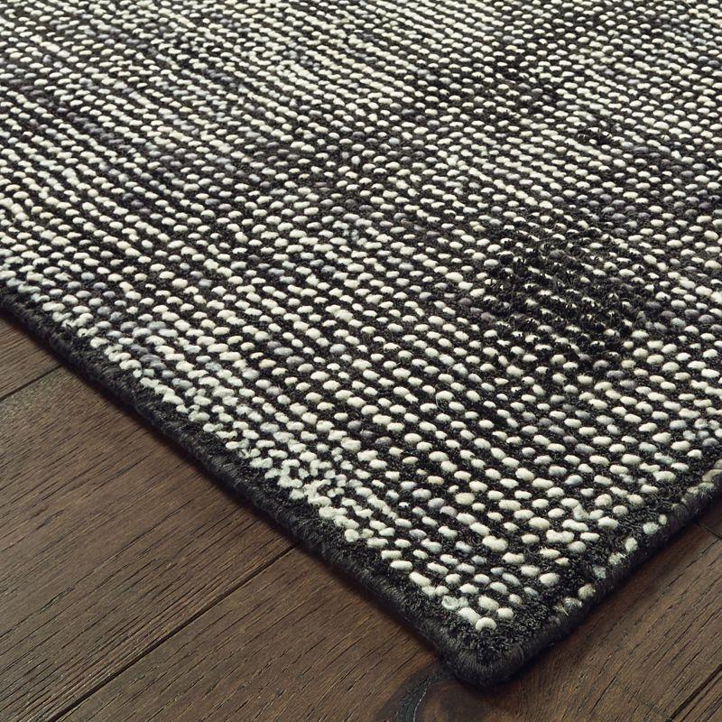 Lucent Handmade Tufted Charcoal/Black Area Rug