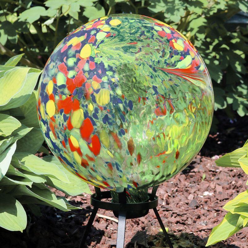 Sunnydaze Indoor/Outdoor Artistic Gazing Globe Glass Garden Ball for Lawn, Patio or Indoors - 10" Diameter