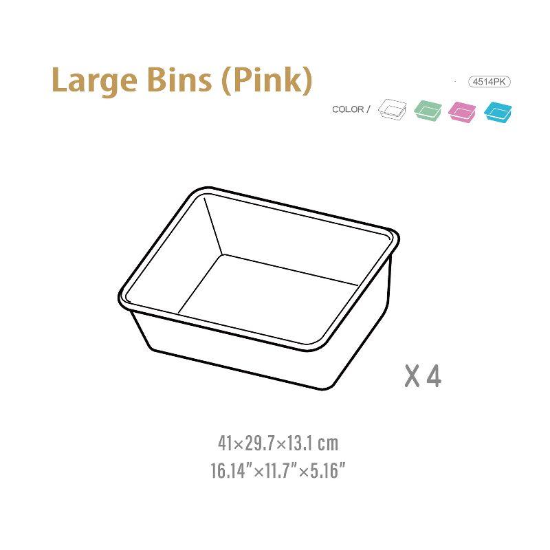 UNiPLAY Stackable Storage Bins (4-Pack)