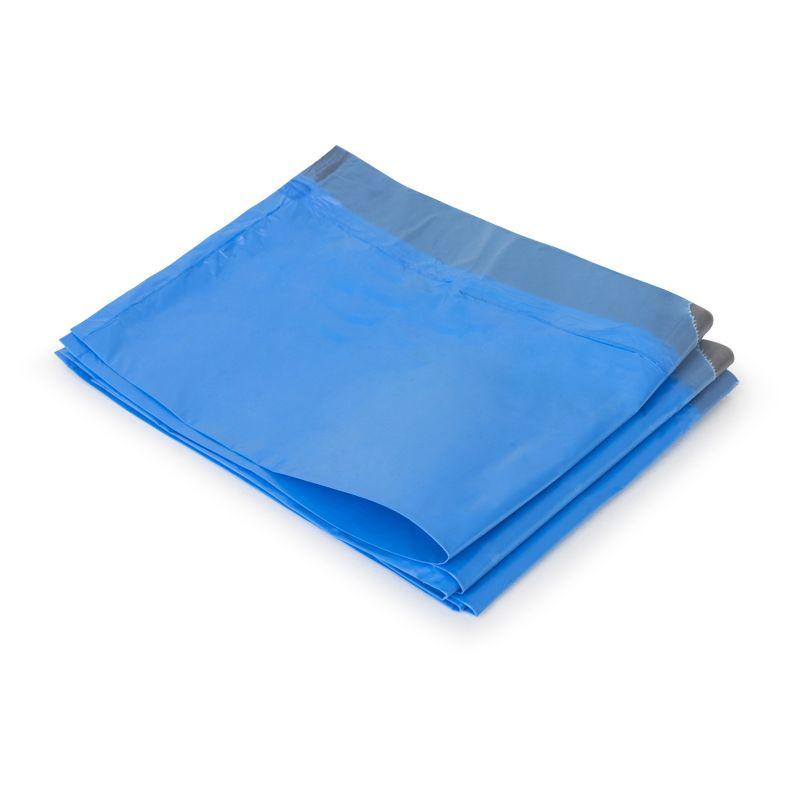 Plasticplace Trash Bags Compatible with simplehuman Code D (100 Count) Blue Recycling Bags 5.3 Gallon / 20 Liter 15.75"" x 28"
