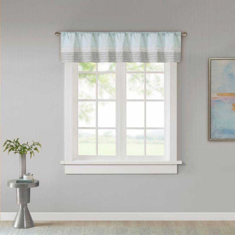 Madison Park Amherst Polyoni Pintuck Window Valance