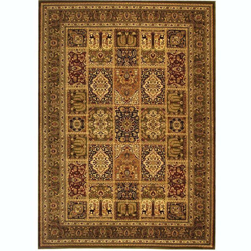 Lyndhurst LNH217 Power Loomed Area Rug - Multi/Green - 8'9"x11'9" - Safavieh.