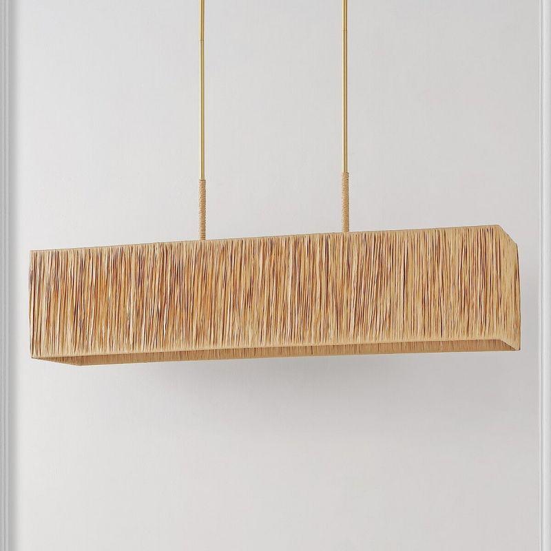 Amangiri 5 Light 39.75" Pendant - Natural/Gold - Safavieh.