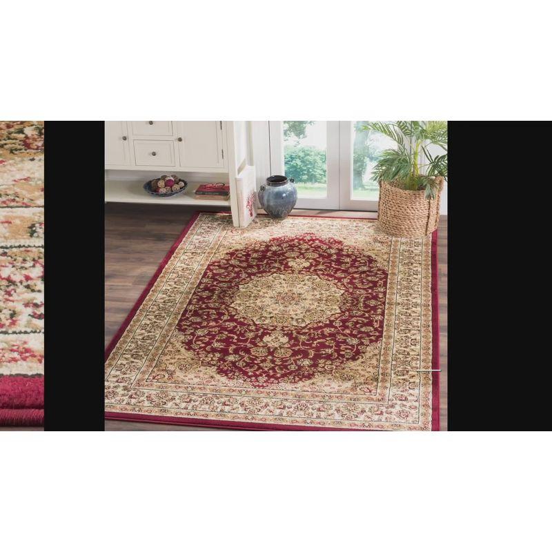 Elegant Black Floral Square Synthetic Area Rug 8' x 8'