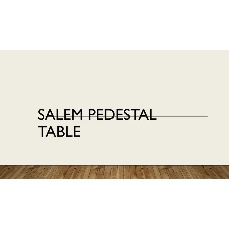 Carolina Living 30" Salem Round Pedestal Dining Table Espresso: Rubberwood, MDF, Non-Extension