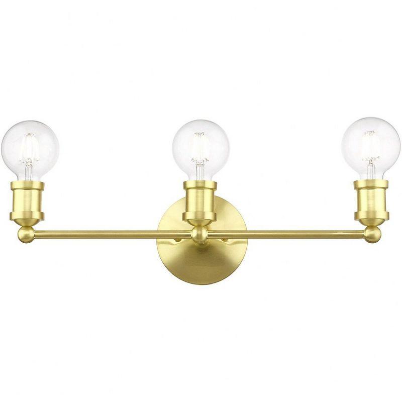 Livex Lighting Lansdale 3 - Light Vanity in  Satin Brass